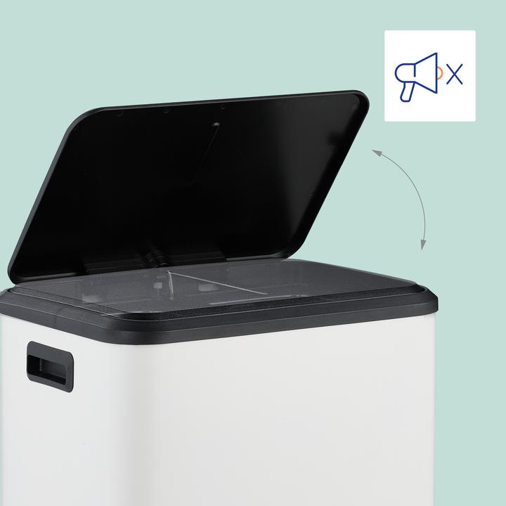 Produktbild Relaxdays Mülleimer mit 2 Fächern 2 x 15 Liter (30 l)