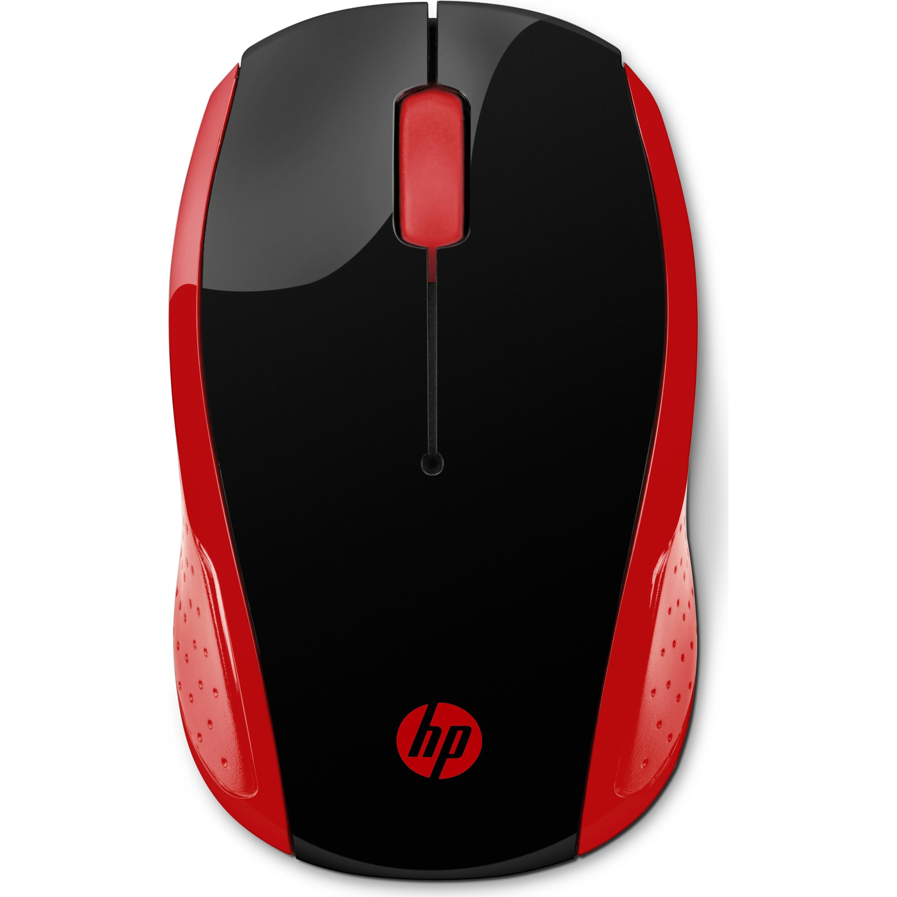 HP Wireless-Maus 200 (Empress ) (Kabellos), Maus, Rot