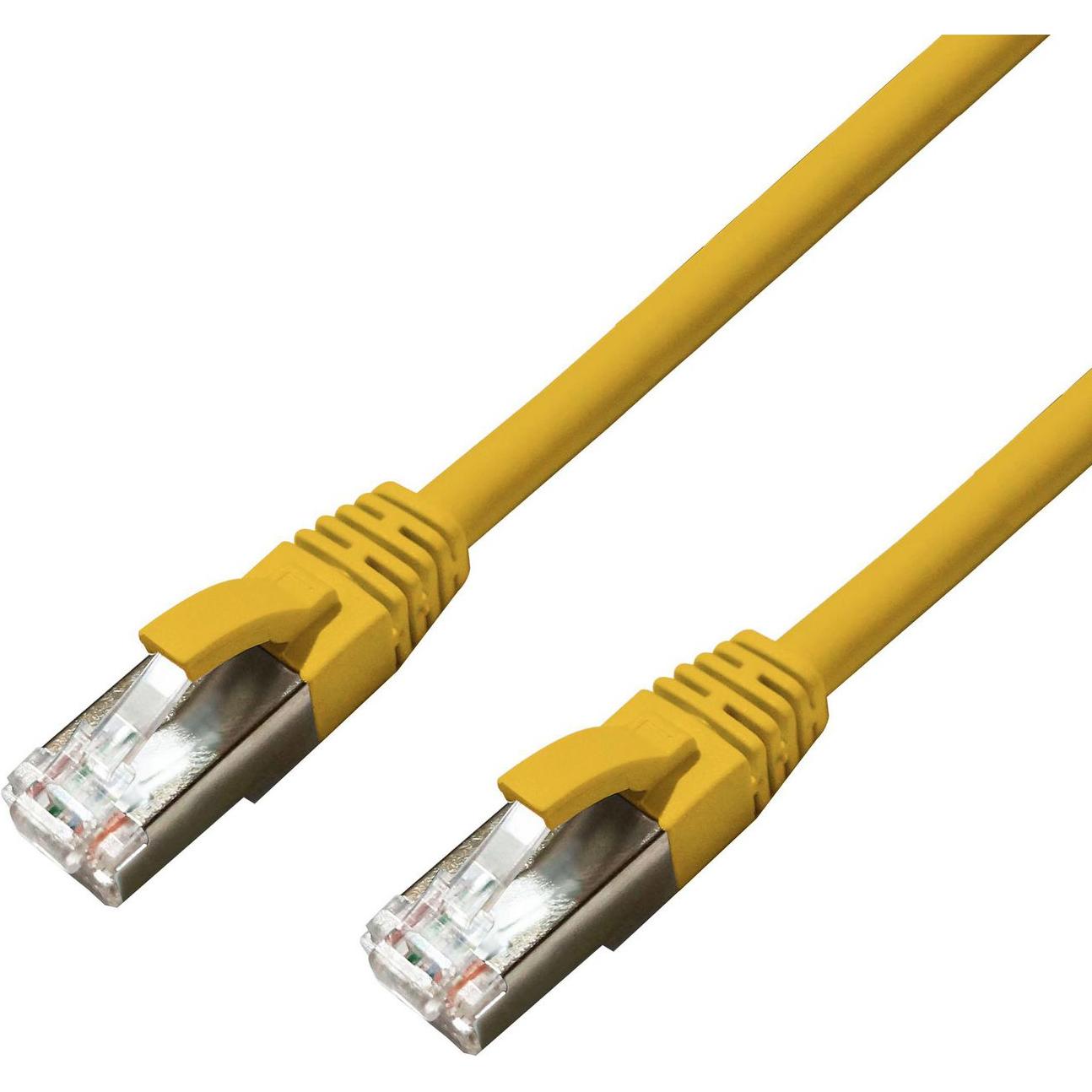 MicroConnect CAT6A S/FTP 10m Yellow LSZH (S/FTP, CAT6a, 10 m), Netzwerkkabel