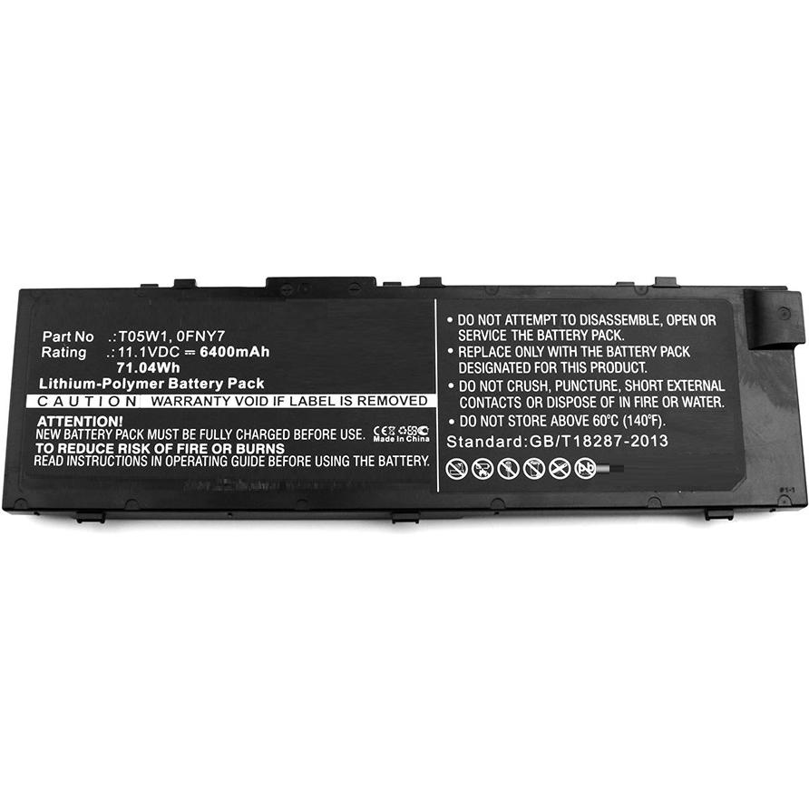 CoreParts MicroBattery MBXDE-BA0085 Notebook-Ersatzteil Batterie/Akku (1 Zellen, 6400 mAh), Notebook Akku, Schwarz