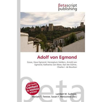 Adolf von Egmond, Fachbücher