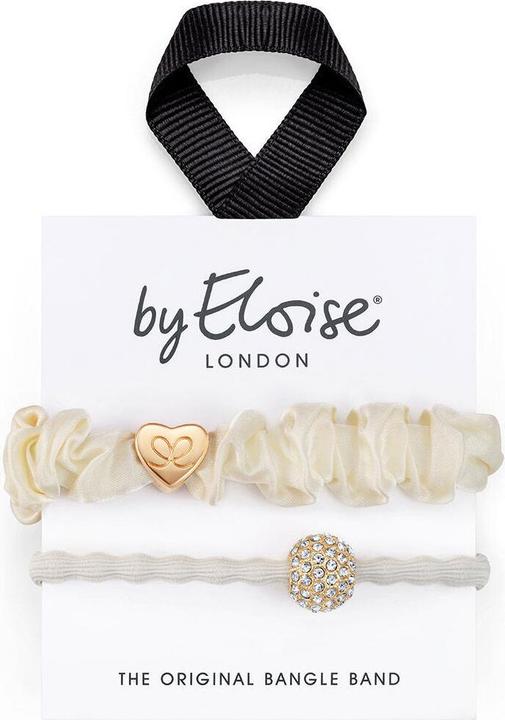 Immagine prodotto By Eloise Set di braccialetti eleganti in avorio (Set di cravatte per capelli)