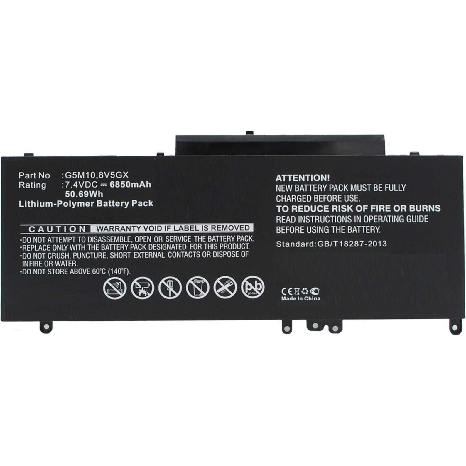 CoreParts MBXDE-BA0173 Notebook-Ersatzteil Akku (4 Zellen, 5800 mAh), Notebook Akku, Schwarz