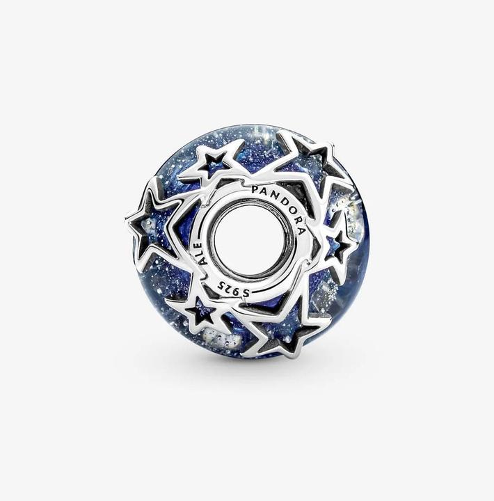 Immagine prodotto Pandora Charms/Beads di Murano con galassia blu e stelle (Argento 925, Vetro)