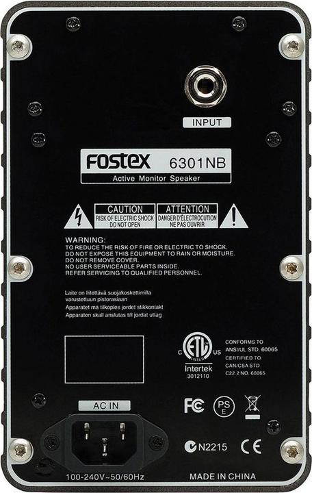 Actual product image Fostex 6301nb