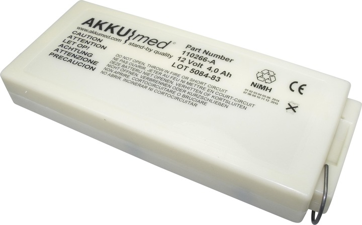 Produktbild XCell NiMH Akku passend für Welch Allyn, MRL Defibrillator PIC30,40,50 - 001647-U (4000 mAh)