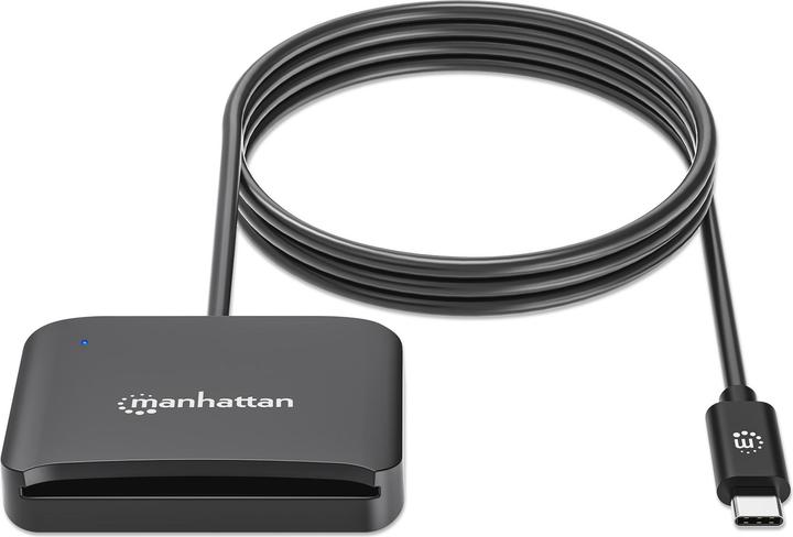 Productafbeelding Manhattan USB-C Chipkartenleser mit microSD-Slot (USB 2.0, USB-C)