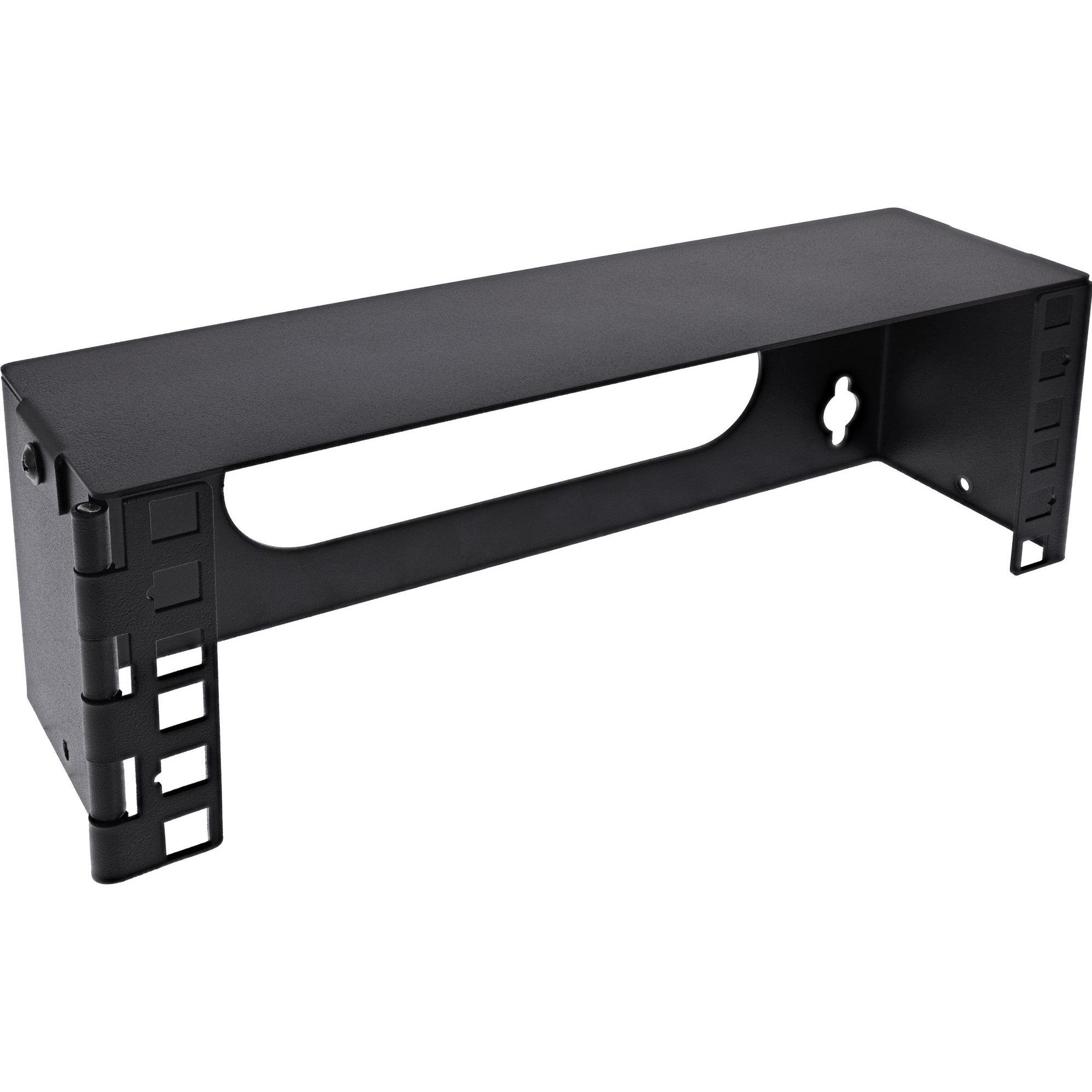 InLine  10" Mini Rack zur Wandmontage, 2HE, 7,6cm Tiefe, schwarz (2 HE, Portapacchi da 10 pollici), Armadio rack, Nero