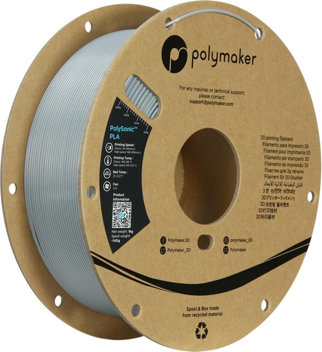 Immagine prodotto Polymaker PolySonic PLA PRO ad alta velocità (PLA, 1.75 mm, 1000 g)