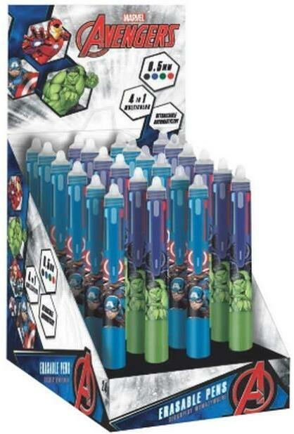 Dreams and Fantasy D&F Gelschreiber Radierbar 4in1 Col Avenger (rot und grün, Blau, Schwarz, 1 x)