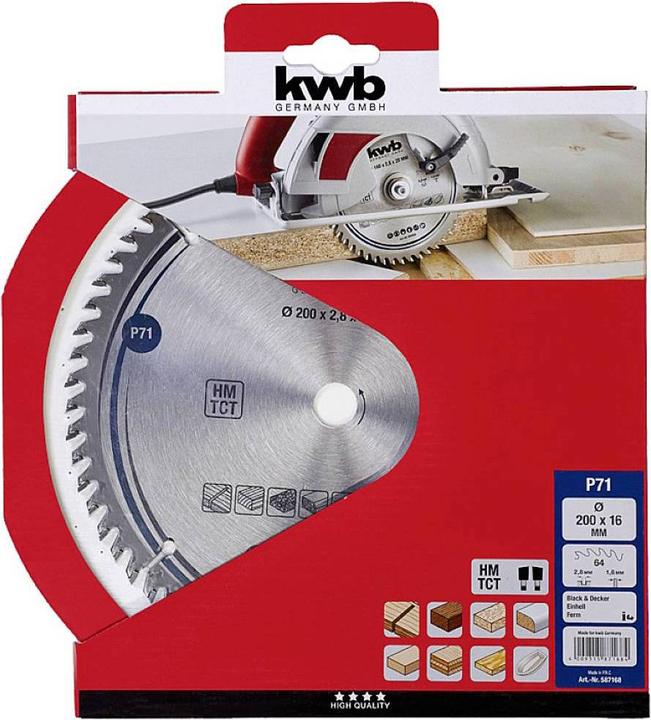 Produktbild kwb Hartmetall Kreissägeblatt