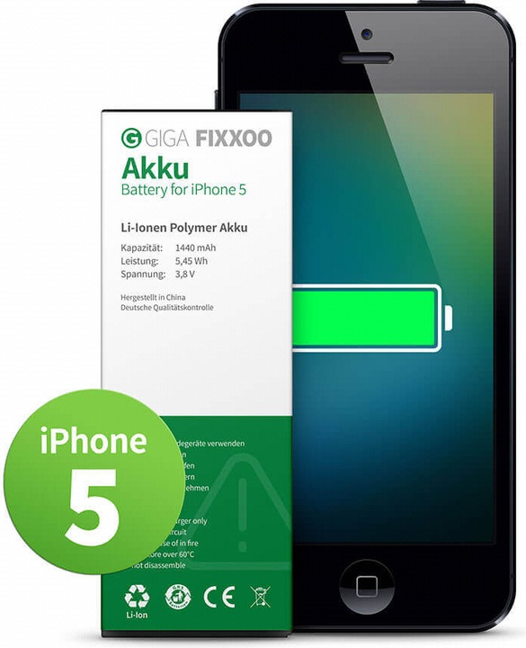 Produktbild Giga Fixxoo iPhone 5 Akku