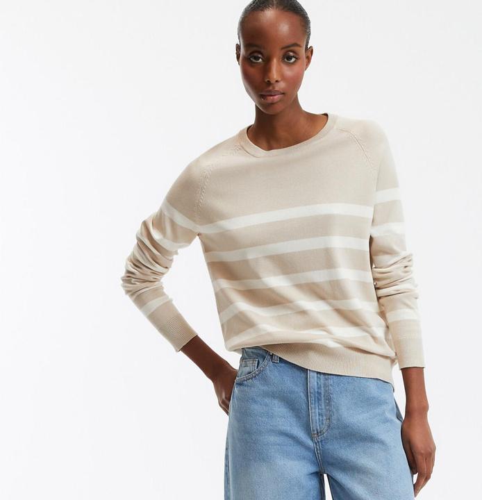 Produktbild La Redoute Collections Gestreifter Basic-Pullover (XL)