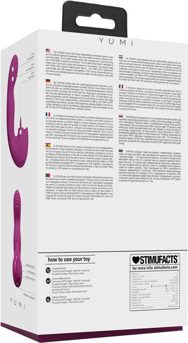 Image du produit Shots Yumi - Triple G-Spot Finger Motion Vibrator