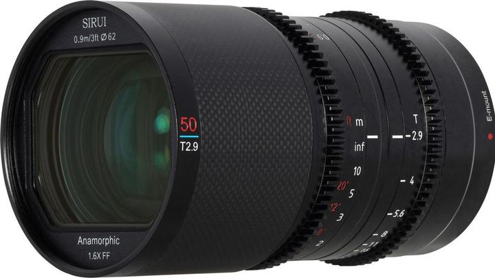Produktbild Sirui Saturn 50mm T2.9 1.6x anamorphotes Carbon-Vollformat-Objektiv Nikon Z Z50B (Blue Flare) (Nikon Z, Vollformat)