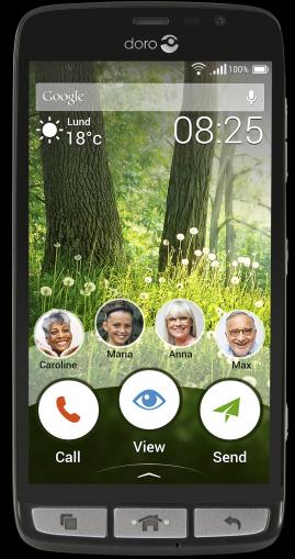Produktbild Doro Liberto 825 (8 GB, Black, 5", Single SIM, 4G)
