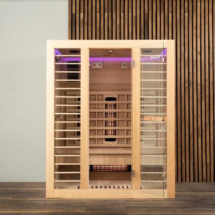 Image du produit Home Deluxe Cabine infrarouge SUNLIGHT L Deluxe - 153x110 cm pour 2-3 personnes - Spectre intégral