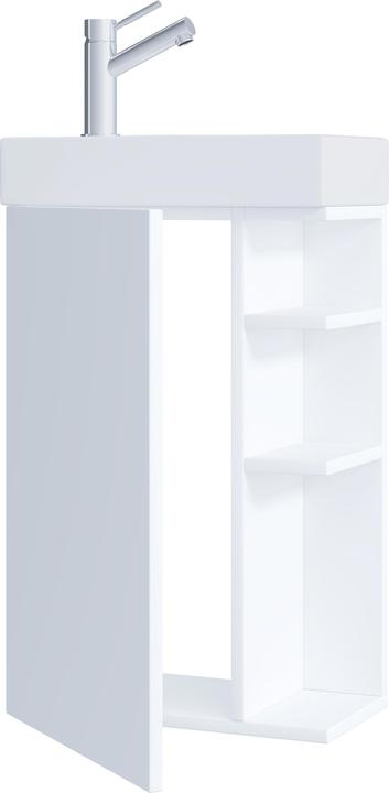 Immagine prodotto VCM Set di mobili da bagno a 2 pezzi WC per ospiti Lavabo per bagno per ospiti Piccolo stretto Lumia
