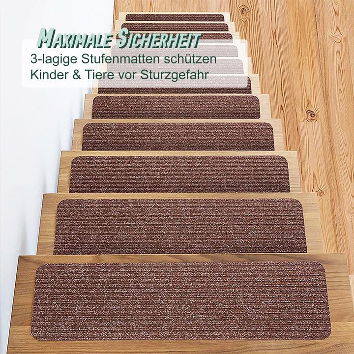 Image du produit Relaxdays 16 tapis escalier (20 x 65 cm)
