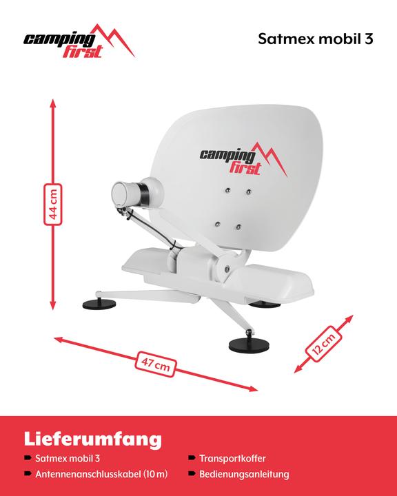 Camping First Satmex mobil 3 (Parabolische antenne, DVB-S / -S2)