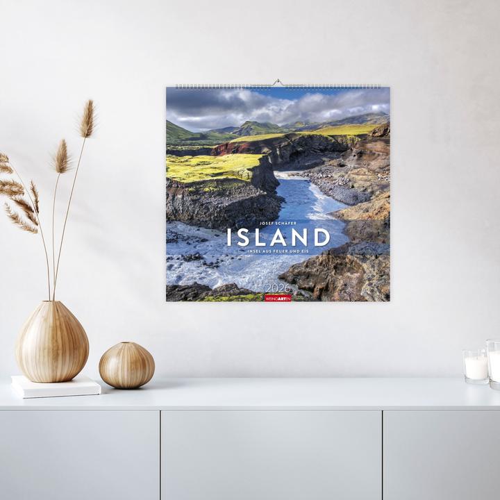 Immagine prodotto Island Kalender 2026 - Insel aus Feuer und Eis (48 x 46 cm)