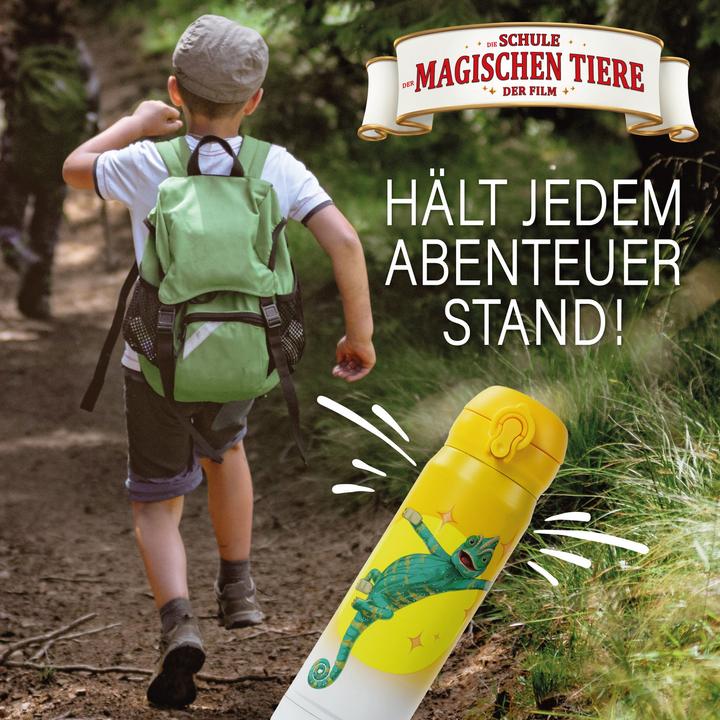 Produktbild Awave Die Schule der Magischen Tiere Trinkflasche 380 ml Edelstahl | gelb, Caspar (0.38 l)
