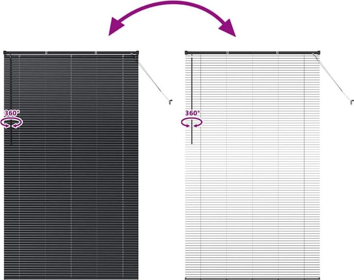 Produktbild vidaXL Balkenjalousien (220 x 130 cm)