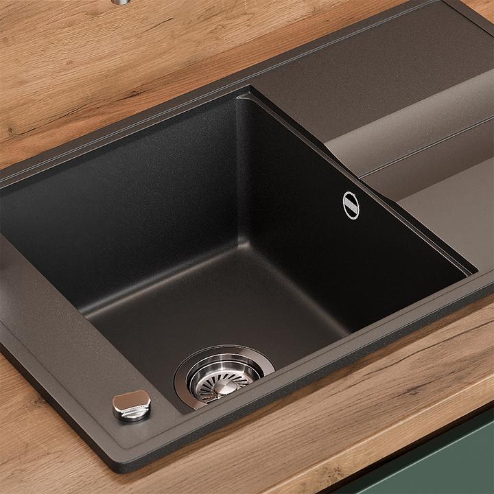 Actual product image Bergström Kyoto (Fitted sink with draining board, 78 cm, 50 cm)