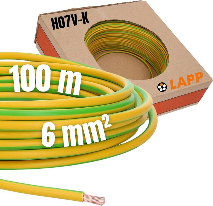 Image du produit Lapp Toron H07V-K 1 x 6 mm² Vert-Ge (100 m)