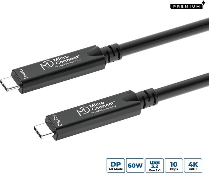 Image du produit MicroConnect Premium Optic Fiber USB-C 3.2 (15 m, 40 W)