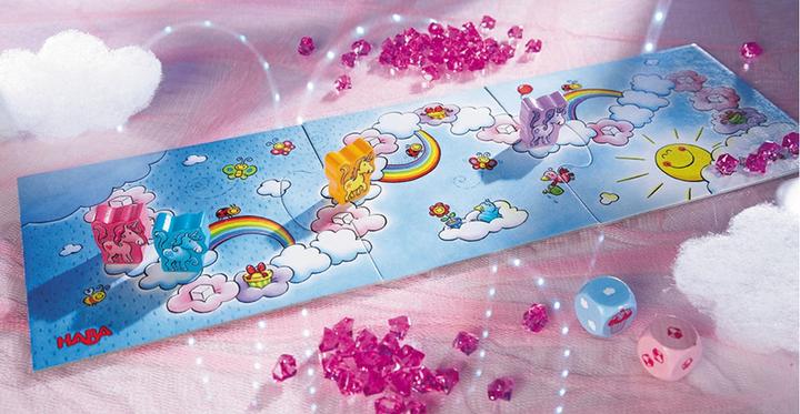 Actual product image Haba Unicorn Glitter Glow (German, French, Italian, English, Spanish, Dutch)