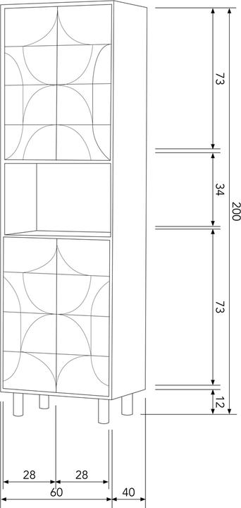 Immagine prodotto Woood Draw (200 x 60 x 40 cm)