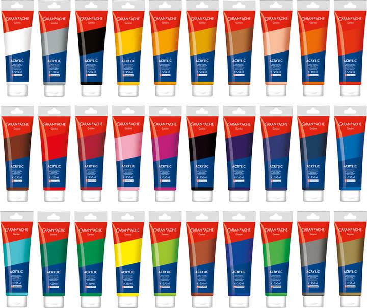 Immagine prodotto Caran d'Ache Acrylic (Nero, 250 ml)