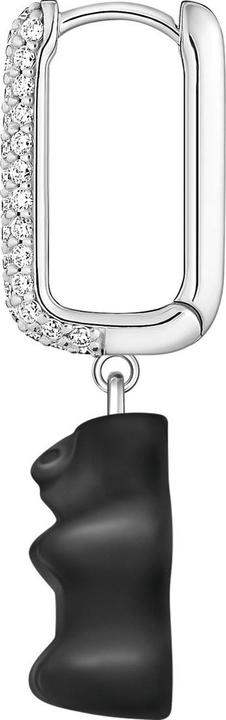 Image du produit Thomas Sabo Créole unique avec pendentif ours doré noir en version midi et pierres (Argent sterling 925)