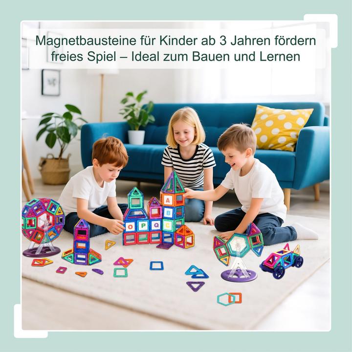 Produktbild Relaxdays Magnetbausteine Set für Kinder