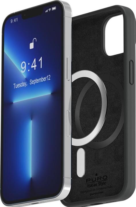 Immagine prodotto Puro ICON MAG iPhone 14 Pro 6.1" MagSafe nero IPC14P61ICONMAGBLK (Apple iPhone 14 Pro)
