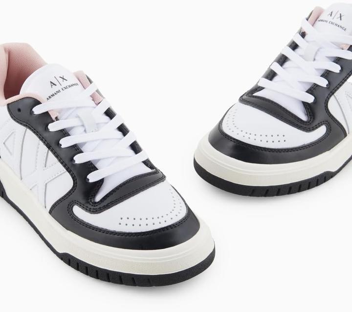 Actual product image Armani Exchange Duck Cross-Gender Project Logo On Tongue Sneakers (38)
