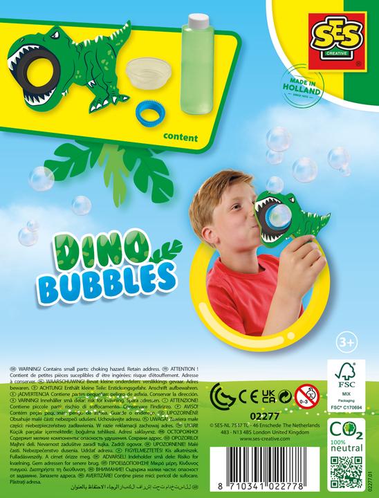 Actual product image Ses Dino Bubbles Soap Bubbles