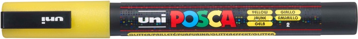 Actual product image Posca Marker PC-3M round tip (Glitter Yellow, 1.30 mm, 1 x)