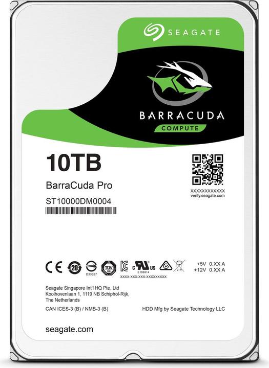 Produktbild Seagate BarraCuda Pro (10 TB, 3.5", CMR)