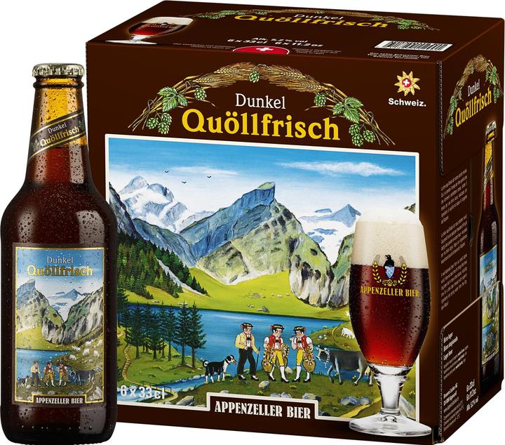 Immagine prodotto Appenzeller Bier Quöllfrisch scuro (6 x 33 cl)