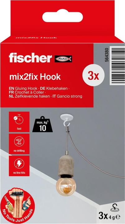 Actual product image Fischer GOW Klebehaken Multipack