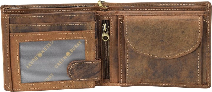 Produktbild Greenburry Vintage Skull Geldbörse Leder 12 cm