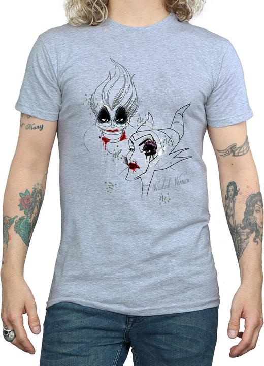 Actual product image Disney Mens Villains Wicked Women T-Shirt (L)