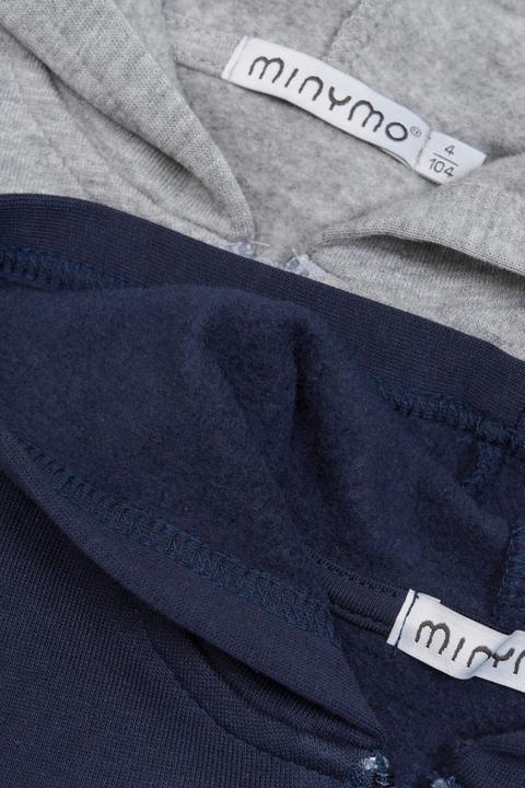 Produktbild Minymo Sweatjacke 2er Set Greymelange Gr. 116 (116)