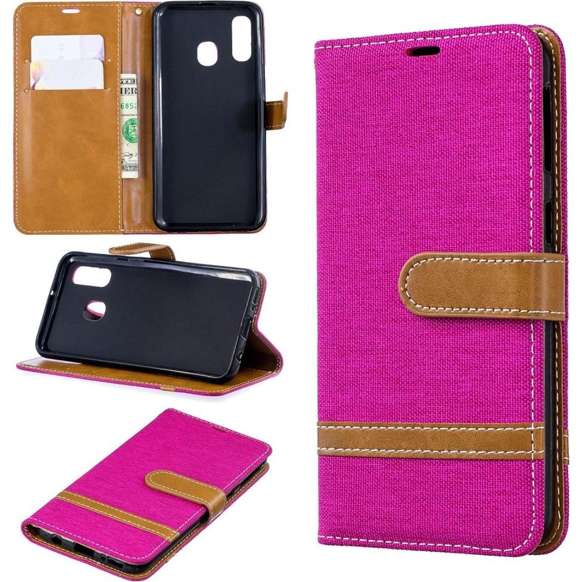 König Design Hülle Handy Schutz für Samsung Galaxy A40 Case Cover Tasche Wallet Etui Bumper (Samsung Galaxy A40), Smartp...