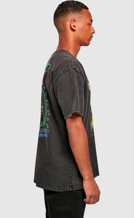 Produktbild Merchcode Powerslave - World Slavery Tour Acid Washed Oversize Tee - 190087 (S)