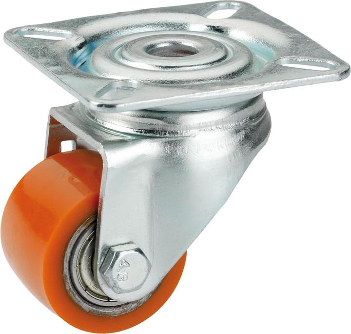 Image du produit Dörner + Helmer 450035 Schwerlast-Lenkrolle Rad-Durchmesser 35 mm Tragfähigkeit max. 100 kg 4 St