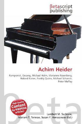 Produktbild Achim Heider (Deutsch, 2010)