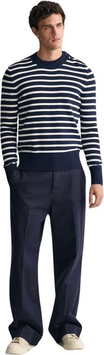 Produktbild GANT puover mit rundhasausschnitt gänzend gestreift breton (L)